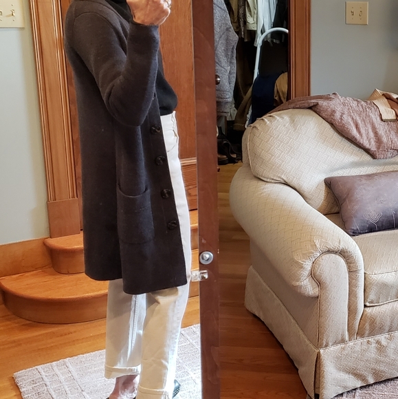 Banana Republic Grey Sweater Coat | Size XS - Picture 3 of 6